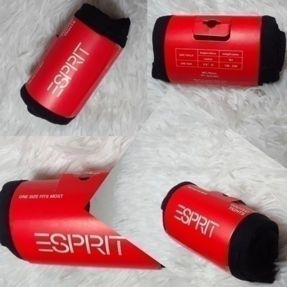 Esprit Opague Footed Tights-Size OS